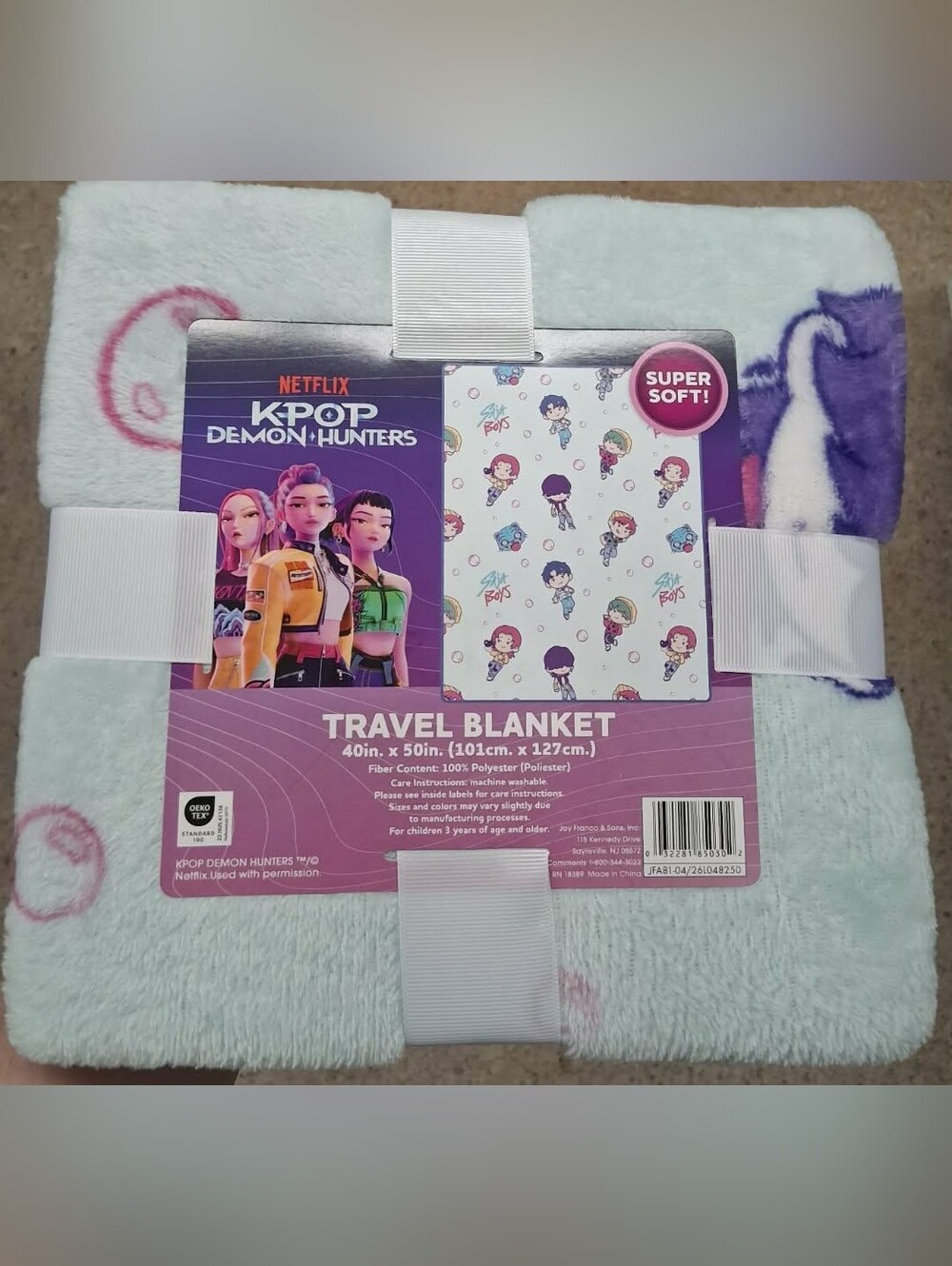 New Netflix K-Pop Demon Hunters Blanket- Saja Boys